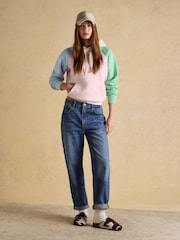 Joules Colourblock Cotton Blend Hoodie - Image 3 of 7