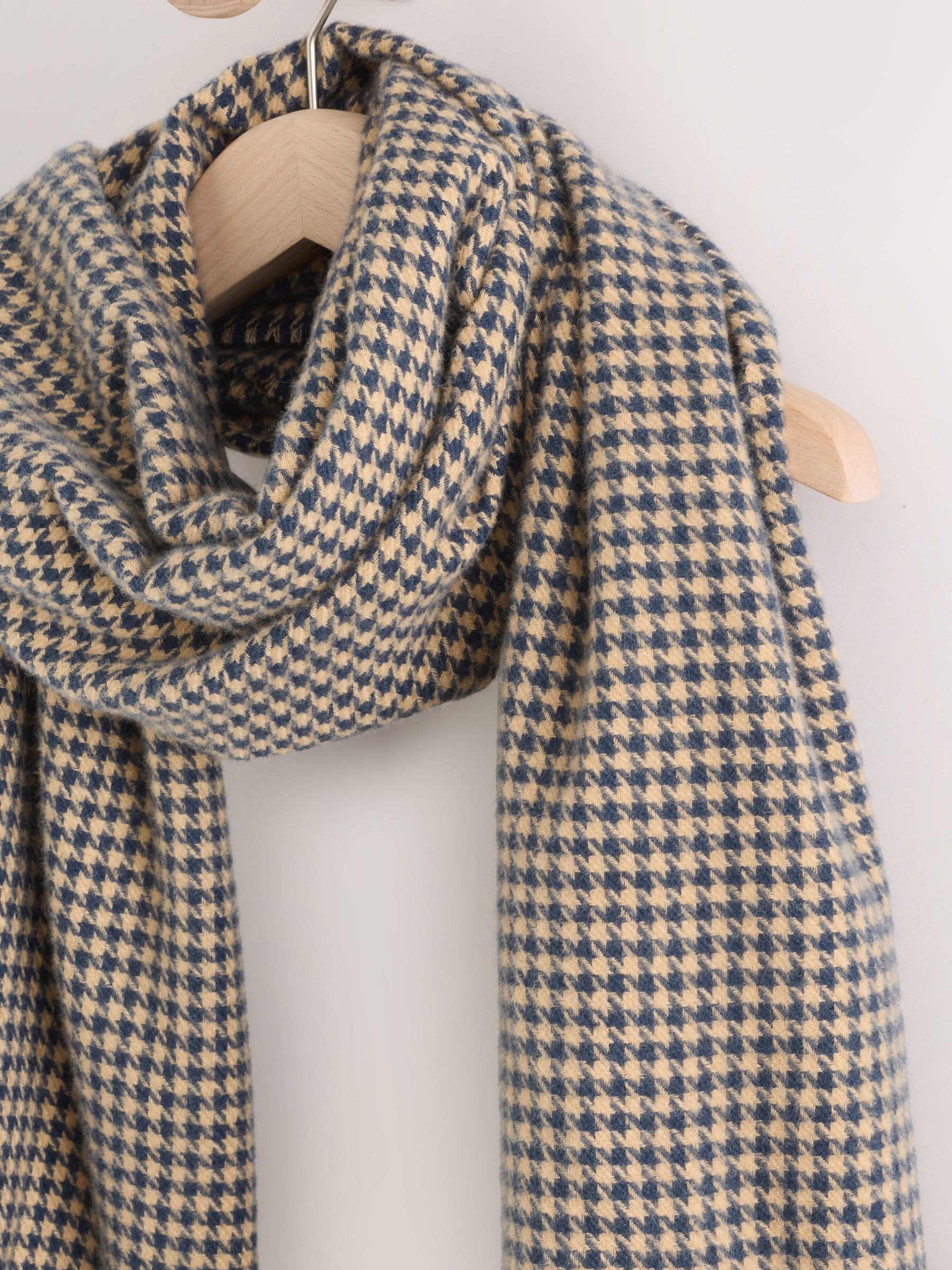 Buy Navy Houndstooth Midweight Scarf from Next USA Buy Navy Houndstooth Midweight Scarf from Next USA