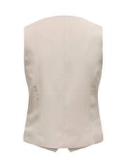 ONLY Cream Tailored Waistcoat - Image 3 of 3