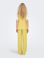 ONLY Yellow High Neck Longline Waistcoat - Image 4 of 6