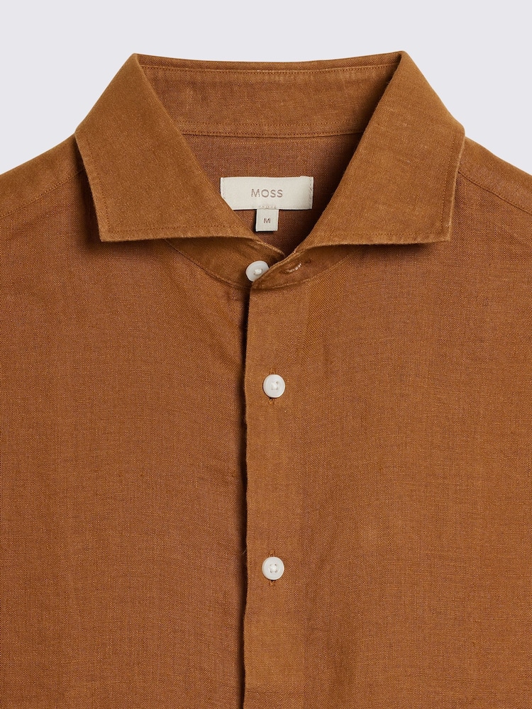 Tailored Fit 100% Linen Shirt - Image 4 of 4 Tailored Fit 100% Linen Shirt - Image 4 of 4
