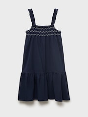 Mango Blue Amelia 100% Cotton Dress - Image 3 of 6