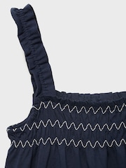 Mango Blue Amelia 100% Cotton Dress - Image 6 of 6