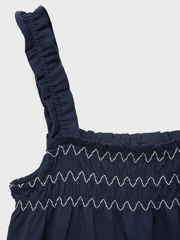 Mango Blue Amelia 100% Cotton Dress - Image 6 of 6