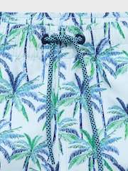 Mango Blue Palm Printed Swimming Shorts - Image 3 of 3