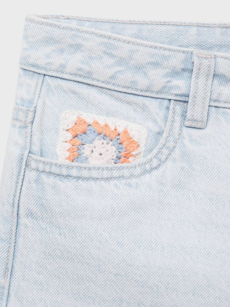 Mango Blue Dhalia Shorts - Image 3 of 3