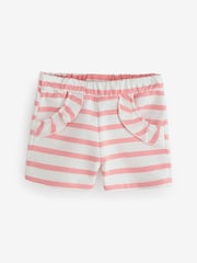 Mango Red Ruffle Pockets 100% Cotton Shorts - Image 1 of 2