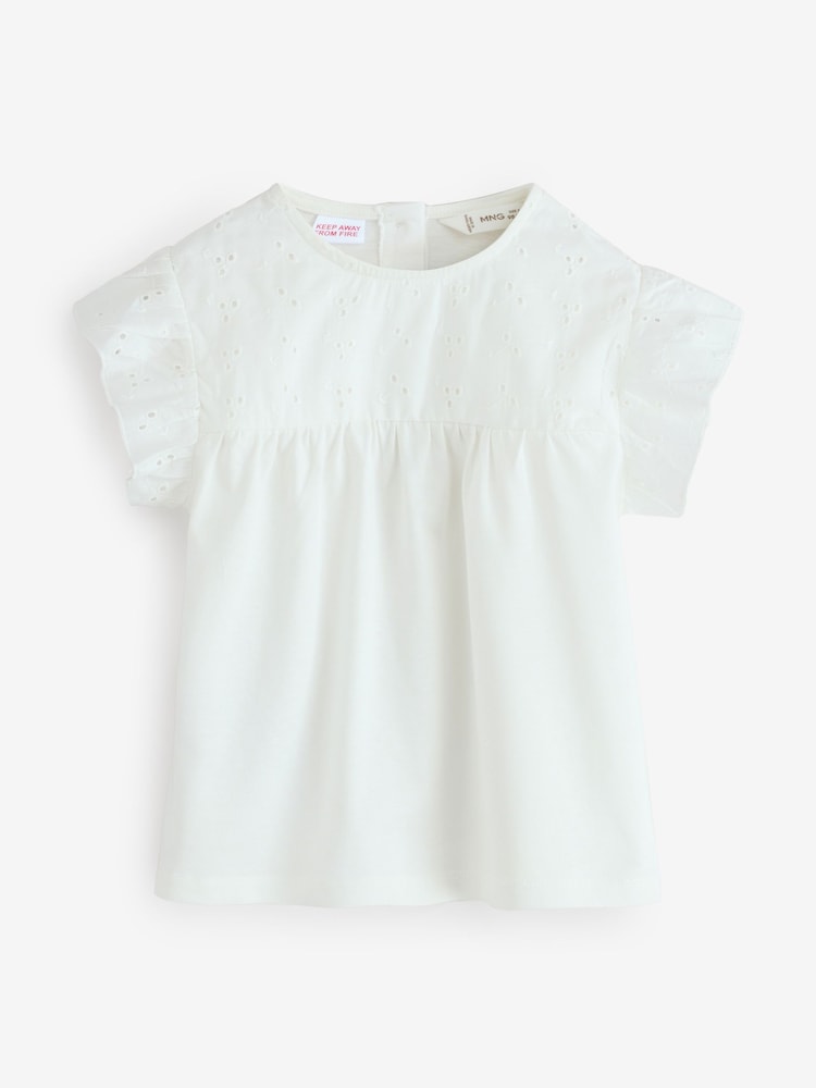 Mango Cream Openwork Detail Top - Image 1 of 2