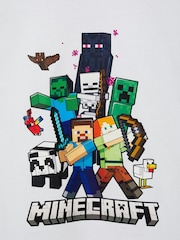 Mango White Minecraft Cotton T-Shirt - Image 3 of 3