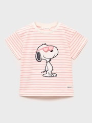 Mango Pink Snoopy Printed T-Shirt - Image 1 of 3