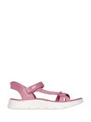 Skechers Pink Go Walk Flex Illuminate Sandals - Image 1 of 3