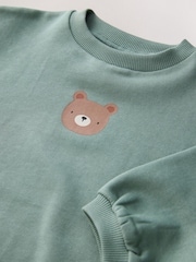 Blue Bear Sweatshirt and Patterned Joggers Set (3mths-7yrs) - Image 8 of 9