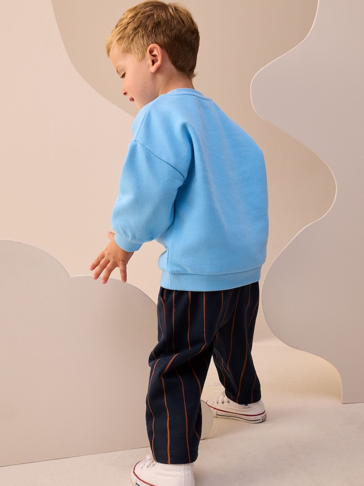 Blue Farm Animal Sweatshirt and Patterned Joggers Set (3mths-7yrs) - Image 2 of 6