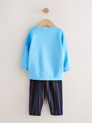 Blue Farm Animal Sweatshirt and Patterned Joggers Set (3mths-7yrs) - Image 4 of 6