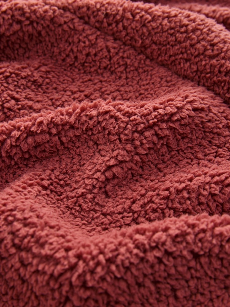 Rust Brown Teddy Dressing Gown - Image 2 of 3