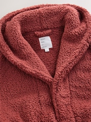 Rust Brown Teddy Dressing Gown - Image 3 of 3