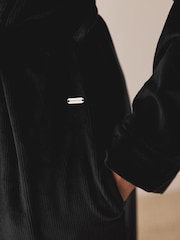 Negro - Bata abrigada de canalé de Studio - Imagen 5 de 8