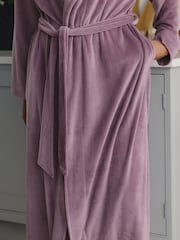 Morado malva - Cosy Cord Dressing Gown - Imagen 5 de 8