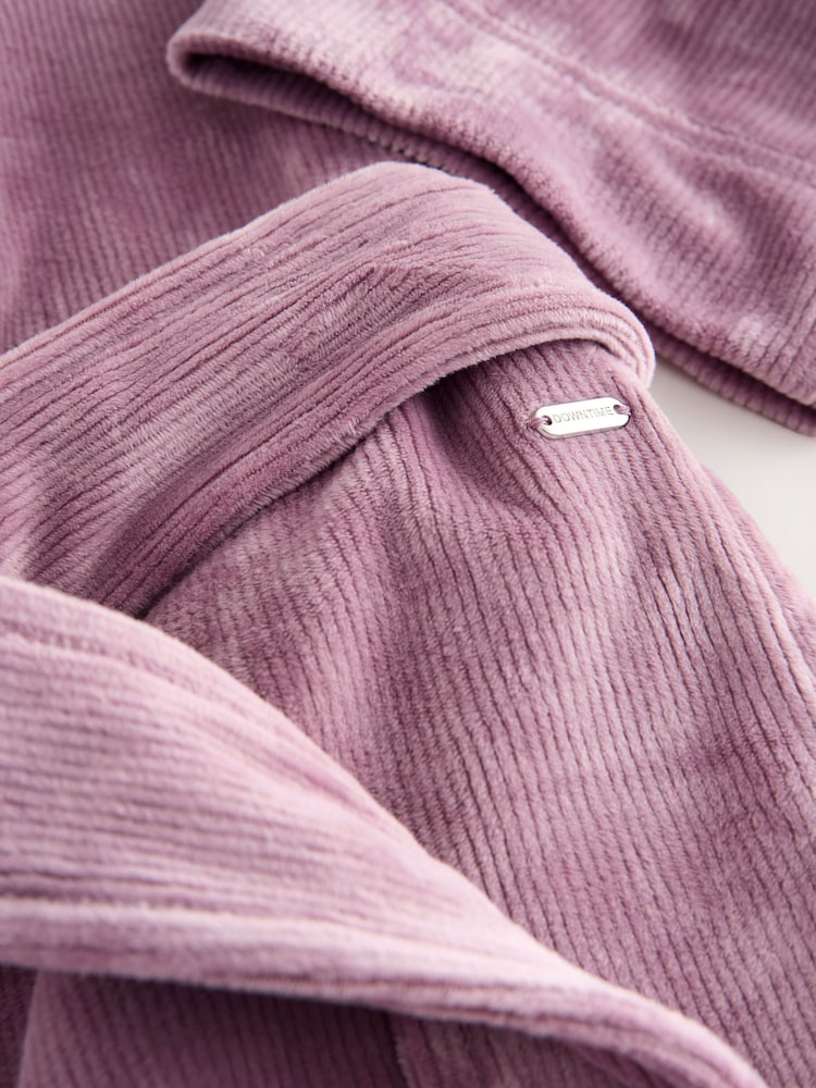 Morado malva - Cosy Cord Dressing Gown - Imagen 8 de 8