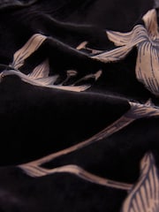 Black Floral Velvet Robe - Image 3 of 3