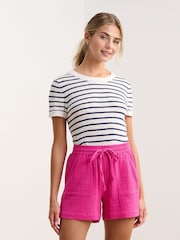 Hatley Simone Knit White T-Shirt - Image 1 of 4
