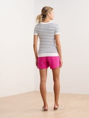 Hatley Simone Knit White T-Shirt - Image 2 of 4
