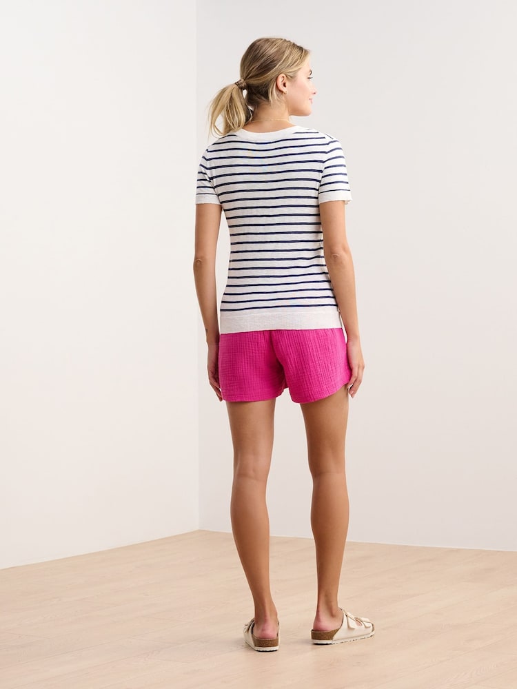 Hatley Simone Knit White T-Shirt - Image 2 of 4