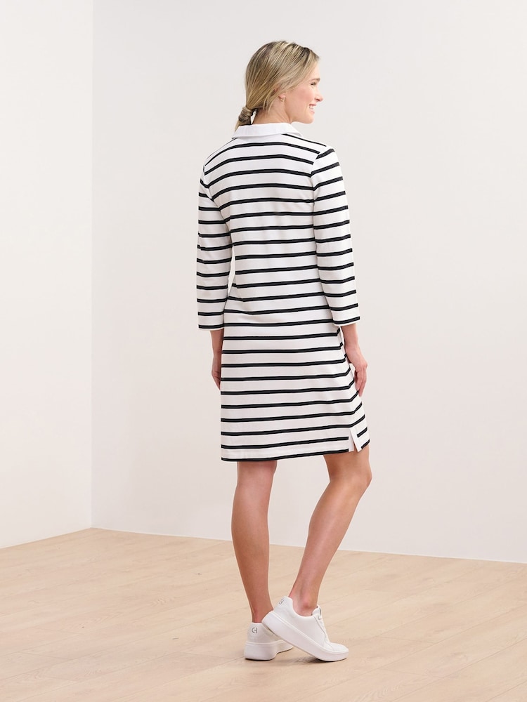 Hatley Taylor Dress Black And White Stripes - Image 2 of 5