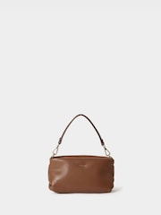 Osprey London The Carina Leather Brown kratka jopa z enim gumbom - Slika 1 iz 5