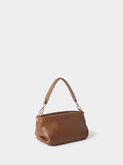 Osprey London The Carina Leather Brown kratka jopa z enim gumbom - Slika 2 iz 5