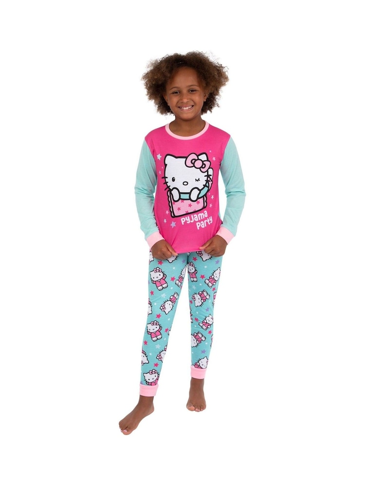 Character Pink Hello Kitty Long Sleeve Pyjamas - Image 1 of 3
