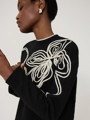 Jigsaw Black Cornelli SweatShirt - Image 2 of 6