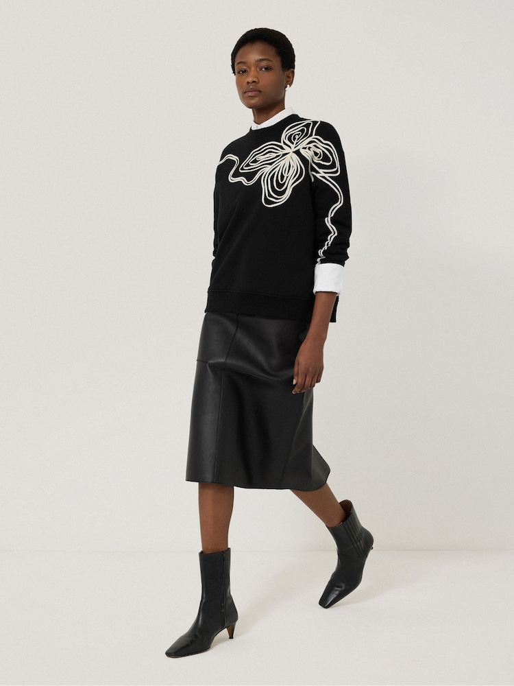 Jigsaw Black Cornelli SweatShirt - Image 5 of 6