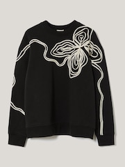 Jigsaw Black Cornelli SweatShirt - Image 6 of 6