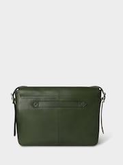 Osprey London Green The Lorenzo Large Leather Messenger Bag - Image 2 of 5