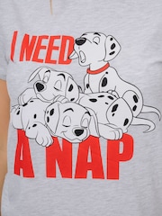 Character Grey Disney 101 Dalmatians Short 100% Cotton Pyjamas - Image 2 of 3