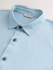Light Blue Supima Long Sleeve Jersey Shirt - Image 7 of 8