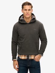 Superdry Black Essential Logo 100% Cotton Hoodie - Image 1 of 6