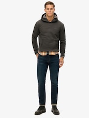 Superdry Black Essential Logo 100% Cotton Hoodie - Image 3 of 6