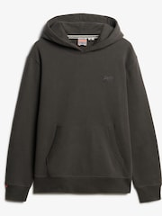Superdry Black Essential Logo 100% Cotton Hoodie - Image 5 of 6