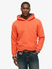 Superdry Orange Essential Logo 100% Cotton Hoodie - Image 1 of 5