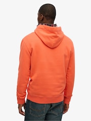 Superdry Orange Essential Logo 100% Cotton Hoodie - Image 2 of 5
