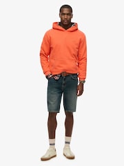 Superdry Orange Essential Logo 100% Cotton Hoodie - Image 3 of 5