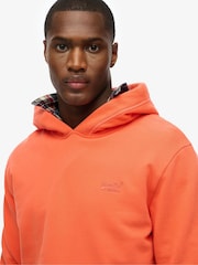 Superdry Orange Essential Logo 100% Cotton Hoodie - Image 4 of 5