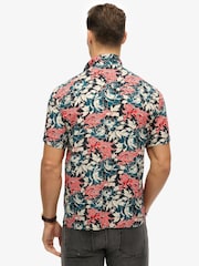 Superdry Blue The Merchant Store Hawaiian Shirt - Image 2 of 5