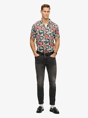 Superdry Blue The Merchant Store Hawaiian Shirt - Image 3 of 5