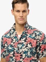 Superdry Blue The Merchant Store Hawaiian Shirt - Image 4 of 5