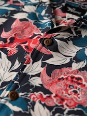 Superdry Blue The Merchant Store Hawaiian Shirt - Image 5 of 5