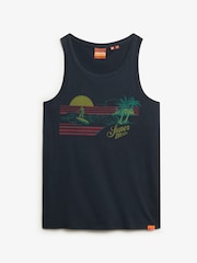 Superdry Blue Outdoor Stripe Vest - Image 5 of 6