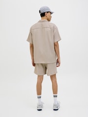 JACK & JONES Grey Resort Collar Shirt and Loungewear set - Image 3 of 7